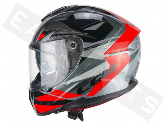 Helmet full face CGM 360X KAD SPORT black/red (double visor)